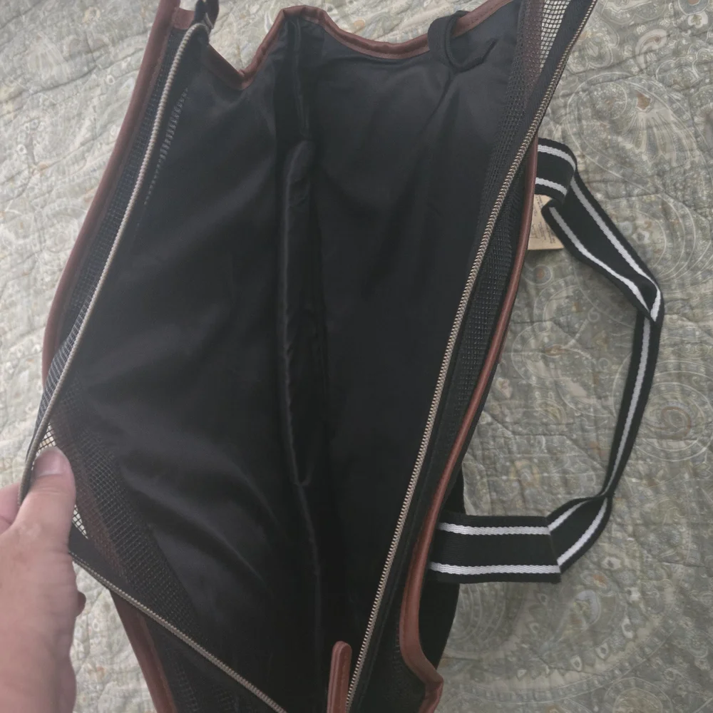 Black and Brown Pet Bag